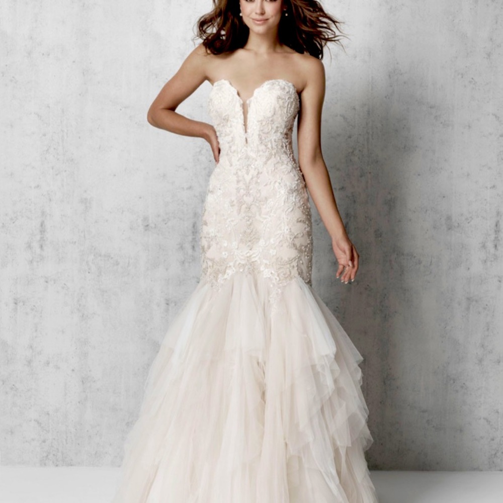 Fit and Flair Madison James Wedding Gown Style: MJ615